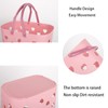 Anyoifax Portable Shower Caddy Tote Plastic Storage Basket with Handle