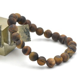 Miracles Minéraux 6 mm Round Beads, Bracelet, Natural Stone, French Craftsmanship Over 60 Choices, Stone Wood