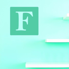 Decals Alphabet Letter F Wall Art Size 20 Inches X 20 Inches