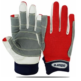 Azure sailing Gloves STOPWATCH FRIENDLY STRONG STITCHING-X Small F/F-RED