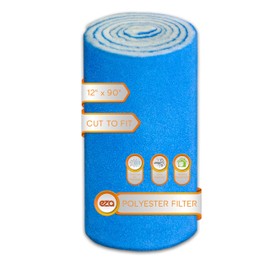 Premium Air Vent Polyester Filter Roll MERV 8 HVAC Furnace Filters Cut to Fit for Floor Registers, RV, AC, Ceiling, Grilles and Wall HVAC Furnace Vents (12" x 90")