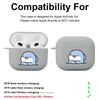 MAYCARI Cute Naughty Shark Case for AirPods 3rd Generation with