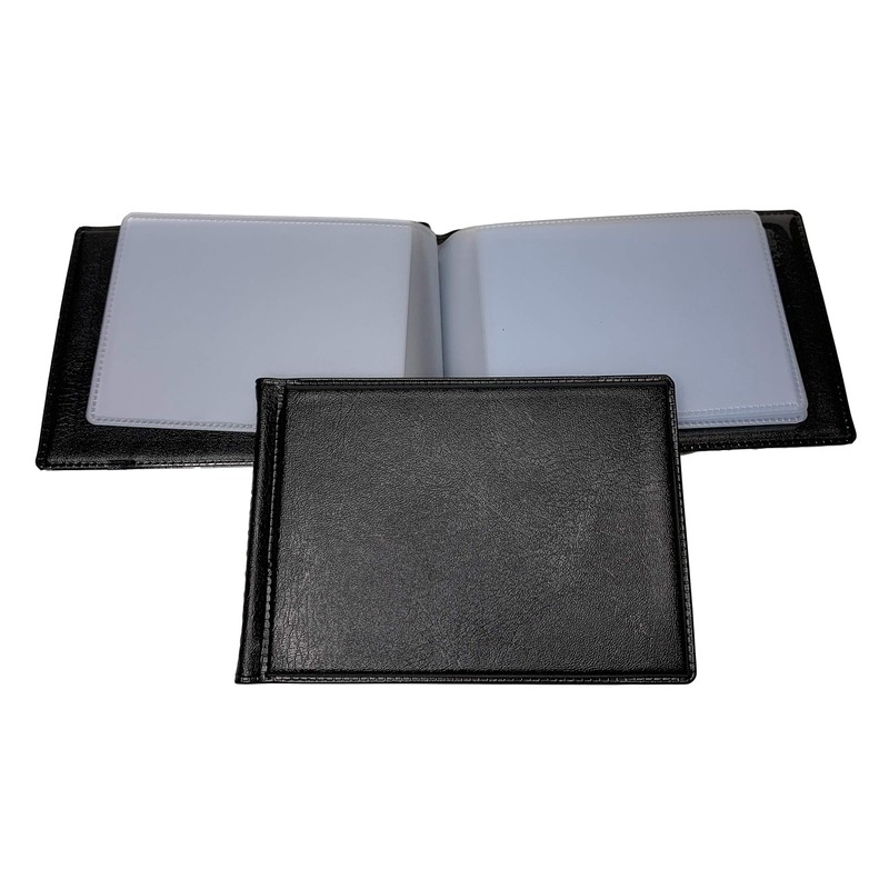 Janrax 20 Pocket Black Name Business Card Holder