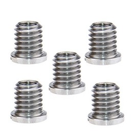 CAMVATE 5 Pieces Threaded Screw Adapter 1/4"-20 Female to 3/8"-16 Male for DSLR Tripod Monopod - 0982