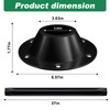FBULWSEC 29" RV Table Base Mount and RV Table Legs