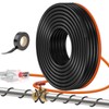 JDZKOMKE 5W/FT 120V Pipe Heat Tape 24FT (3FT-200FT) - Freeze Protection Heating Cable for Metal/Plastic Water Pipes, Maintains Flow at -40°F