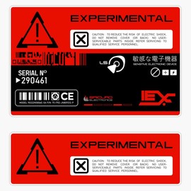 Experimental Laboratory Technology Decal Set Vinyl Sticker Waterproof Bumper Sticker Laptop Window 5"