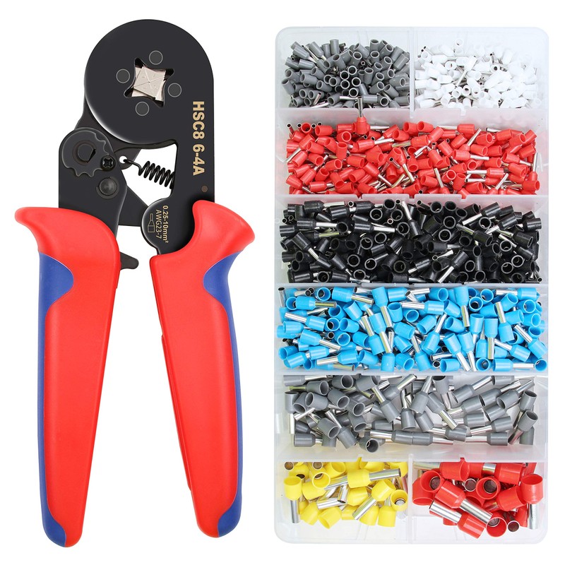 Yangoutool Ferrule Crimping Tool Kit with 1200pcs Wire Terminals AWG23-7,