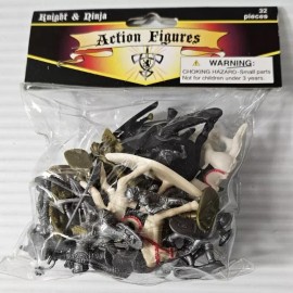 Greenbrier Toys Vintage Knight & Ninja Figures Greenbrier International Toys 32 Pieces D&D