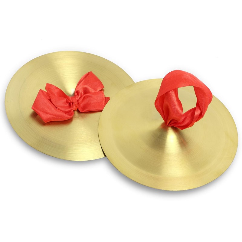 Crash Cymbals, Pack of 2 15 cm Brass Hand Cymbals,