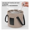 20L Portable Camping Bucket PVC Folding Water Bucket High Capacity