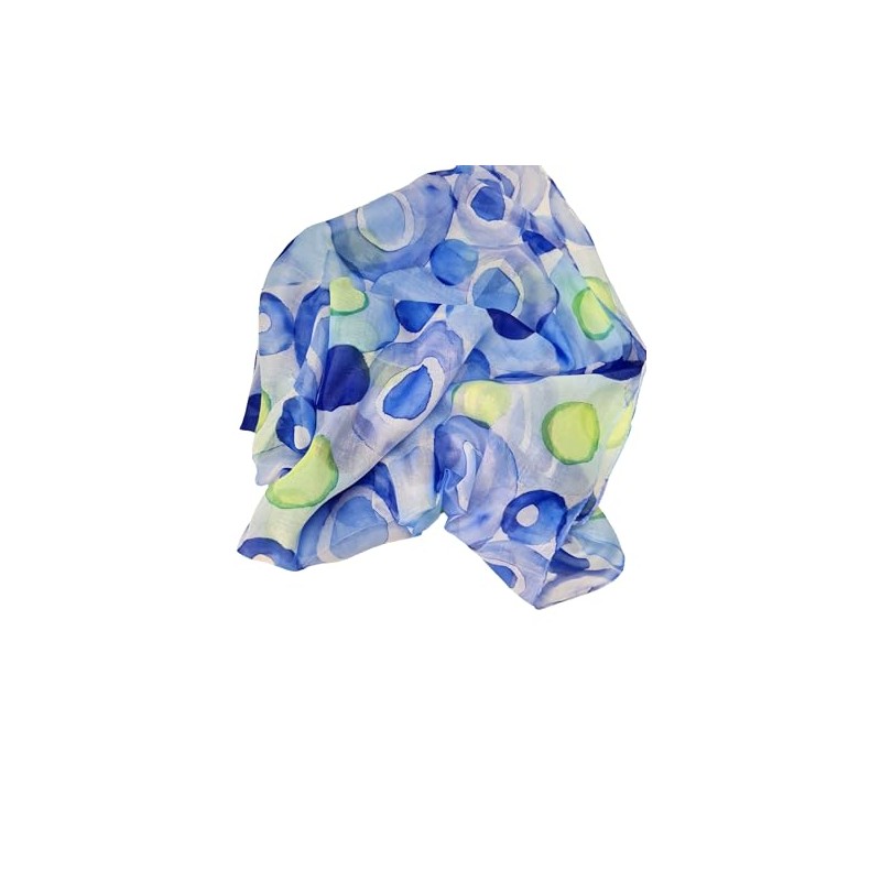 zarolo Loop Scarf with Circle Pattern Print in Various Colours,