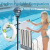 YACONA Sturdy & Solar-Powered Pool Towel Rack Outdoor - Adjustable
