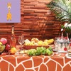 Jungle Safari Animal Giraffe Print Plastic Tablecloths,Giraffe PVC Table Cover