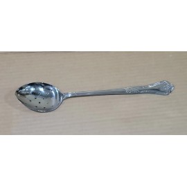 Capco Stainless Steel Perforated Serving Spoon 13” Japan Scroll Vintage NOS
