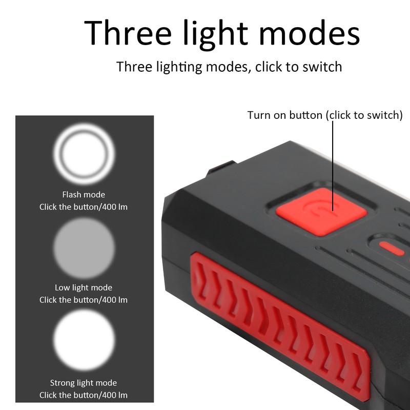 Ultra Bright Bicycle Front Light Set Bike USB Rechargeable Waterproof
