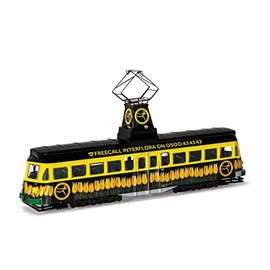 Corgi OM44013 Diecast Model-Brush Railcoach-Blackpool Transport/Interflora, Black/Yellow, One Size