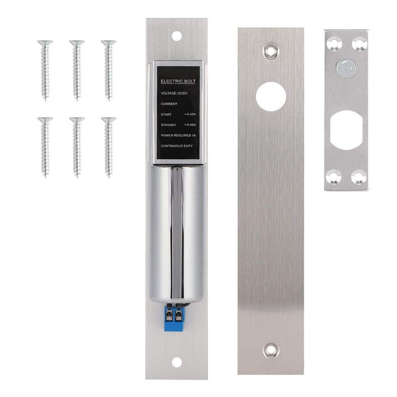 Electric Drop Bolt Plug Narrow Door Lock, DC12V 2-Wire Normal