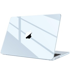 Fintie Case Compatible with MacBook Air 13.6 Inch M4 M3 M2 (2025-2022) A3240 A3113 A2681, Ultra Thin Hard Shell Protective Snap Case Compatible with MacBook Air 13.6, Crystal Sky Blue (Ultra Thin)