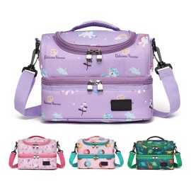 Lovlylovly Lonchera Moda 25cm 7l Térmica Doble Con Correa Ajust Hombro