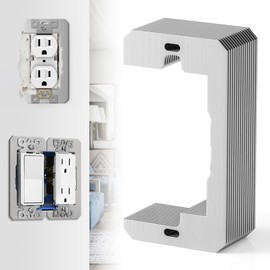 WooFog 15 Pcs Outlet Spacers for Electrical Box, Wall Plate Spacer for Outlets, Flush Fit Device Leveling Plates, Outlet Spacers Shims, Electric Receptacle Spacers for Fixing Switch