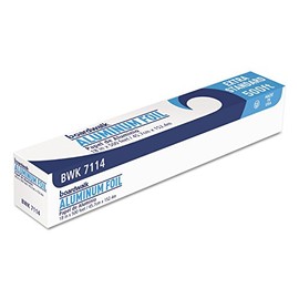 Boardwalk 7114 Premium Quality Aluminum Foil Roll 18-Inch x 500 ft 16 Micron Thickness Silver