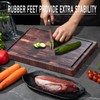 COCOBOSS Large Black Walnut Cutting Board Premium Walnut Chopping Board