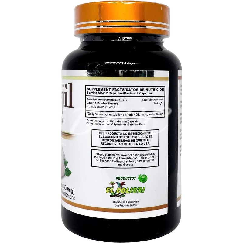 Productos El Colibri AJO con Perejil Garlic and Parsley Extract