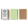 mr.ECO Cellulose Kitchen Sponge, Soft, Set of 2, Green, Small
