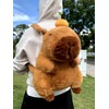Mochila Capibara cute kawaii, Mochila escolar bolso de kapibara, peluche