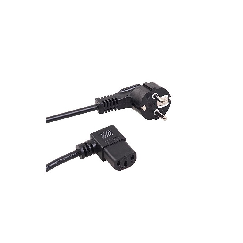 Maclean MCTV-803 Earthing Contact Angled to IEC Plug Left Angled