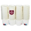 gobecups 100 White Disposable Cardboard Coffee Cups 110ml / 4oz