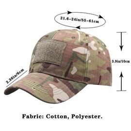 Foetest Adjustable Baseball Cap Sport Hat Cloth Cap Tactical Hat Army Military Cap