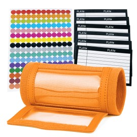 TopTie Custom Football Wristband with QB Playbook, Color Printing Wrist Coach Armband for Tennis Soccer - Orange