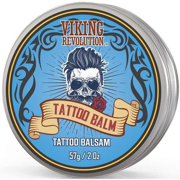 Viking Revolution Tattoo Cream Fresh Tattoo for Before, During & After Tattoo - Natural Tattoo Care - Moisturising Lotion to Support Skin Healing (1 Pack)