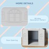 PawHut Plastic Dog House, Water Resistant Puppy Shelter Indoor Outdoor
