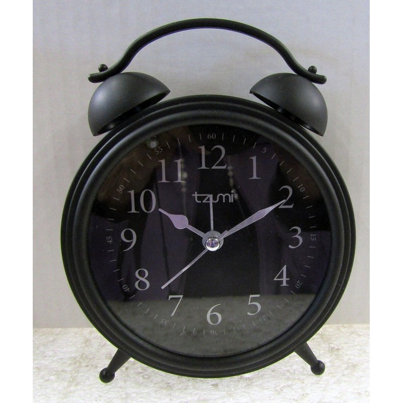 Seiko NEW ALARM CLOCK, TWIN BELL BY TZUMI -BATTERY-OPERA