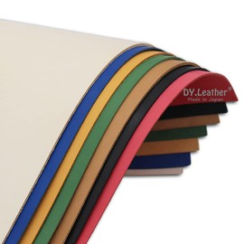 DY.Leather Tanned Natural Leather for Leather Craft, Apricot, A4, Leather Quality 6, 0.04-Inch (1.0 mm) Thick, Made in Japan, Vegetable Tanning, Skived, Cowhide, Scrap, Beginners