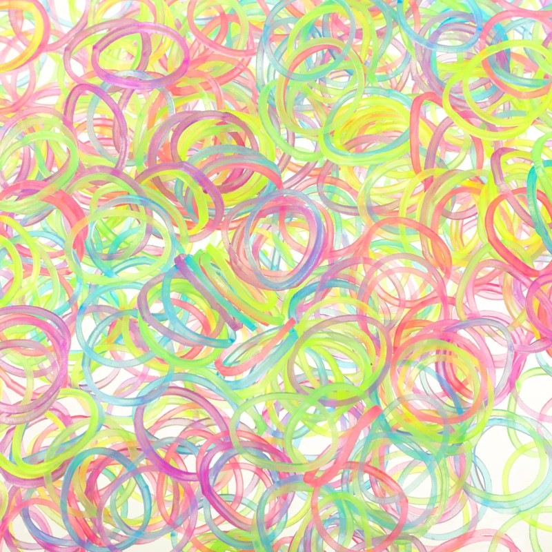 Hicarer 1000 Mini Rubber Bands Soft Elastic Bands for Hair