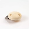 Wooden Clips, Natural, Silky Polished, Diameter 35 mm
