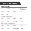 CALLIERT 6 Inches OE Style Running Boards, Matte Black Side