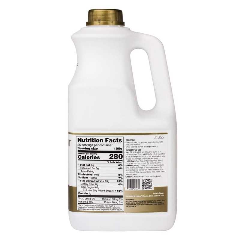 Tea Zone 64 fl.oz Passion Fruit Puree