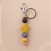 Jesemiah Cute Keychain for Women Cactus Elastic Silicone Beaded Key