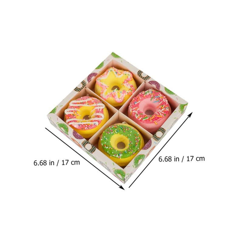 BIUDECO 4pcs Doughnut Shape Spa Balls for Relaxation Sea Salt