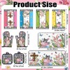 snaxuda 10 Pcs Kitchen Decor Set Bunny Kitchen Towels and