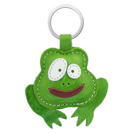 Simaru Animal strong key ring made of high-quality genuine leather, made in the EU, perfect for Christmas, birthday, anniversary, find your favourite animal, Frog