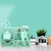 auroray Green Desk Organizers and Accessories, Teal Office Supplies Set