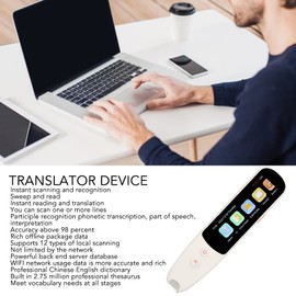 Smart Language Translator Pen,Portable Scan Translation Pen for Learning Business Travel,134 Languages, Recognition,Offline Scanning