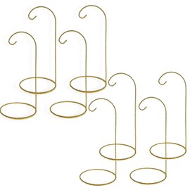 BANBERRY DESIGNS Christmas Ornament Display Stands Twisted Brass - 9" H - Pack of 8 Pcs