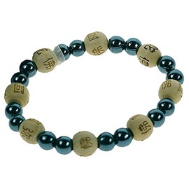 ZORBITZ Hematite and Wood Bracelet, 1 EA